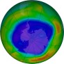 Antarctic ozone map for 2023-09-15